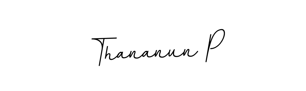 Create a beautiful signature design for name Thananun P. With this signature (BallpointsItalic-DORy9) fonts, you can make a handwritten signature for free. Thananun P signature style 11 images and pictures png