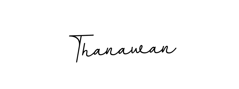 Design your own signature with our free online signature maker. With this signature software, you can create a handwritten (BallpointsItalic-DORy9) signature for name Thanawan. Thanawan signature style 11 images and pictures png