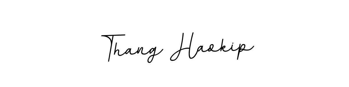 Make a beautiful signature design for name Thang Haokip. With this signature (BallpointsItalic-DORy9) style, you can create a handwritten signature for free. Thang Haokip signature style 11 images and pictures png