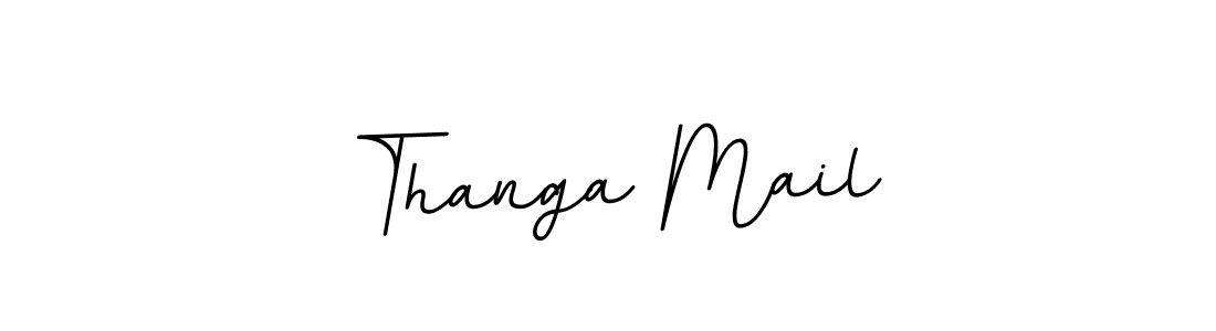 The best way (BallpointsItalic-DORy9) to make a short signature is to pick only two or three words in your name. The name Thanga Mail include a total of six letters. For converting this name. Thanga Mail signature style 11 images and pictures png