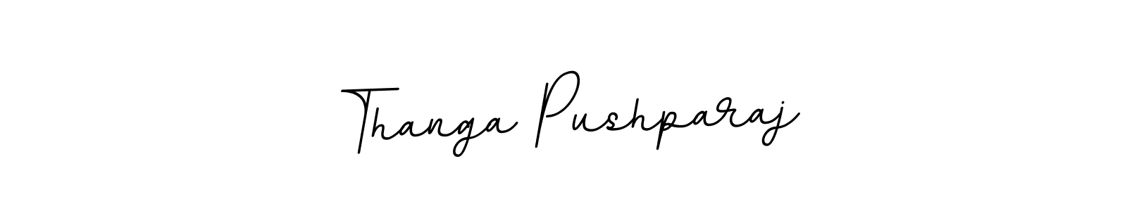 Make a beautiful signature design for name Thanga Pushparaj. With this signature (BallpointsItalic-DORy9) style, you can create a handwritten signature for free. Thanga Pushparaj signature style 11 images and pictures png