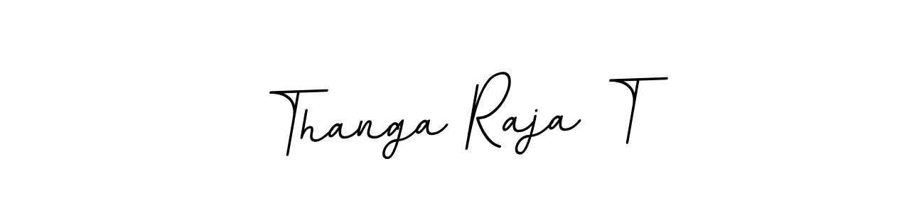 Use a signature maker to create a handwritten signature online. With this signature software, you can design (BallpointsItalic-DORy9) your own signature for name Thanga Raja T. Thanga Raja T signature style 11 images and pictures png