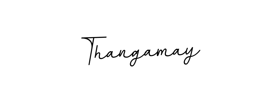 How to make Thangamay signature? BallpointsItalic-DORy9 is a professional autograph style. Create handwritten signature for Thangamay name. Thangamay signature style 11 images and pictures png