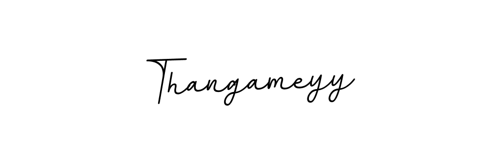 How to make Thangameyy name signature. Use BallpointsItalic-DORy9 style for creating short signs online. This is the latest handwritten sign. Thangameyy signature style 11 images and pictures png