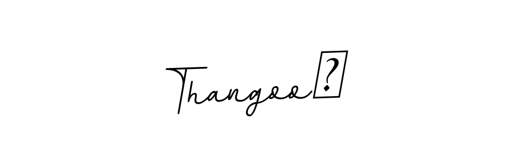 The best way (BallpointsItalic-DORy9) to make a short signature is to pick only two or three words in your name. The name Thangoo✨ include a total of six letters. For converting this name. Thangoo✨ signature style 11 images and pictures png