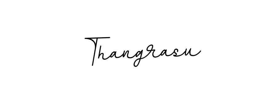 Use a signature maker to create a handwritten signature online. With this signature software, you can design (BallpointsItalic-DORy9) your own signature for name Thangrasu. Thangrasu signature style 11 images and pictures png