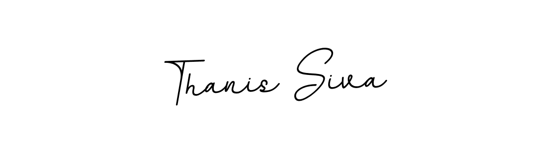 Create a beautiful signature design for name Thanis Siva. With this signature (BallpointsItalic-DORy9) fonts, you can make a handwritten signature for free. Thanis Siva signature style 11 images and pictures png