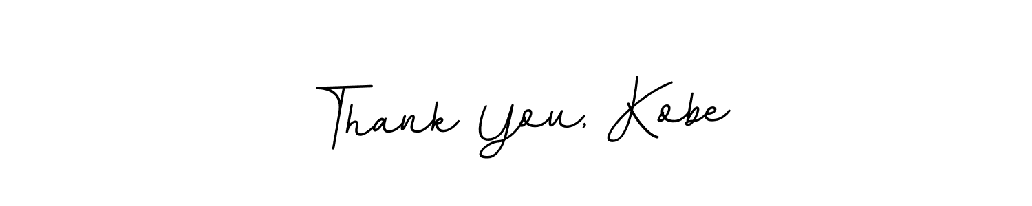 Use a signature maker to create a handwritten signature online. With this signature software, you can design (BallpointsItalic-DORy9) your own signature for name Thank You, Kobe. Thank You, Kobe signature style 11 images and pictures png