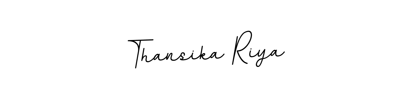 Create a beautiful signature design for name Thansika Riya. With this signature (BallpointsItalic-DORy9) fonts, you can make a handwritten signature for free. Thansika Riya signature style 11 images and pictures png