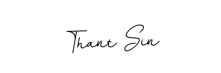 Use a signature maker to create a handwritten signature online. With this signature software, you can design (BallpointsItalic-DORy9) your own signature for name Thant Sin. Thant Sin signature style 11 images and pictures png