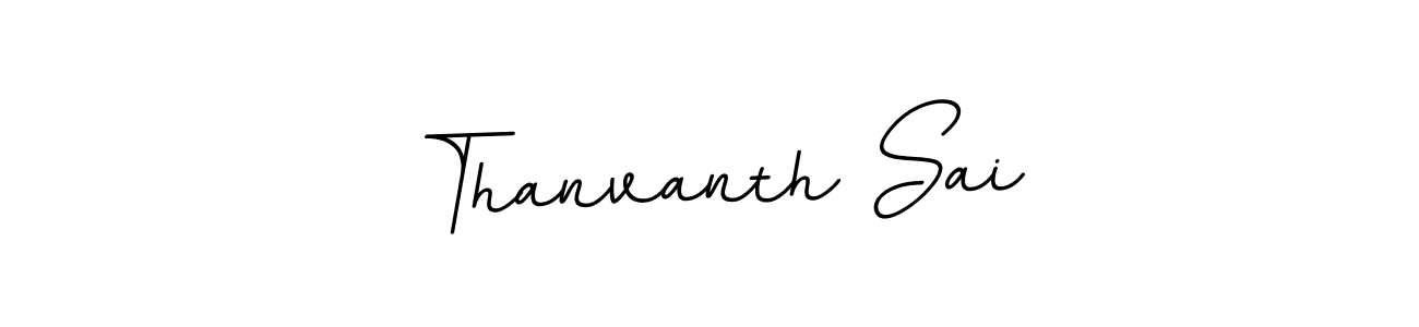 Use a signature maker to create a handwritten signature online. With this signature software, you can design (BallpointsItalic-DORy9) your own signature for name Thanvanth Sai. Thanvanth Sai signature style 11 images and pictures png