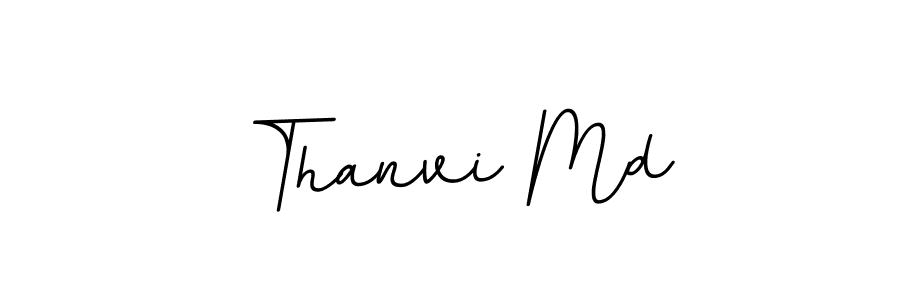 Create a beautiful signature design for name Thanvi Md. With this signature (BallpointsItalic-DORy9) fonts, you can make a handwritten signature for free. Thanvi Md signature style 11 images and pictures png