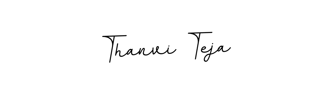 Use a signature maker to create a handwritten signature online. With this signature software, you can design (BallpointsItalic-DORy9) your own signature for name Thanvi Teja. Thanvi Teja signature style 11 images and pictures png