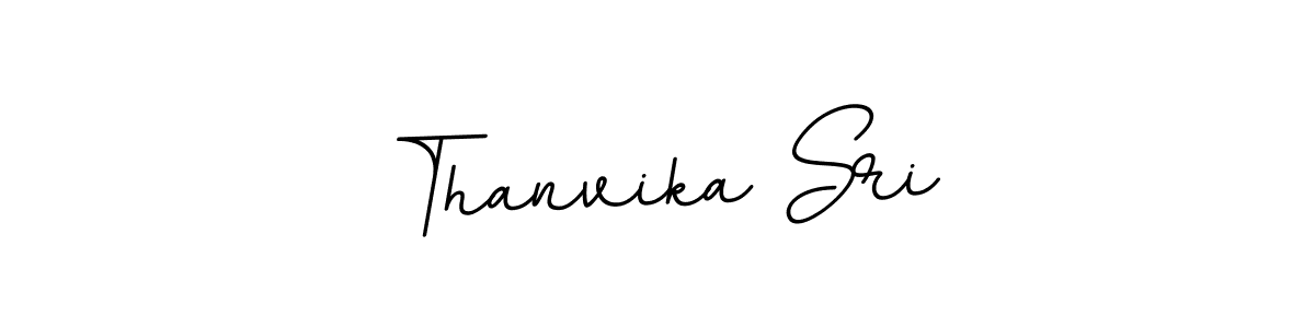 You should practise on your own different ways (BallpointsItalic-DORy9) to write your name (Thanvika Sri) in signature. don't let someone else do it for you. Thanvika Sri signature style 11 images and pictures png