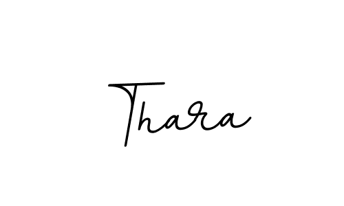 Use a signature maker to create a handwritten signature online. With this signature software, you can design (BallpointsItalic-DORy9) your own signature for name Thara. Thara signature style 11 images and pictures png