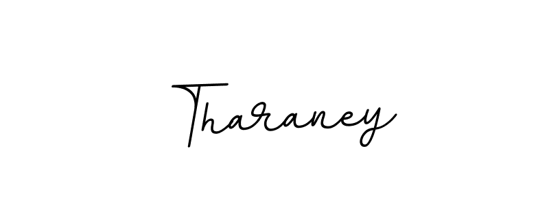 Create a beautiful signature design for name Tharaney. With this signature (BallpointsItalic-DORy9) fonts, you can make a handwritten signature for free. Tharaney signature style 11 images and pictures png