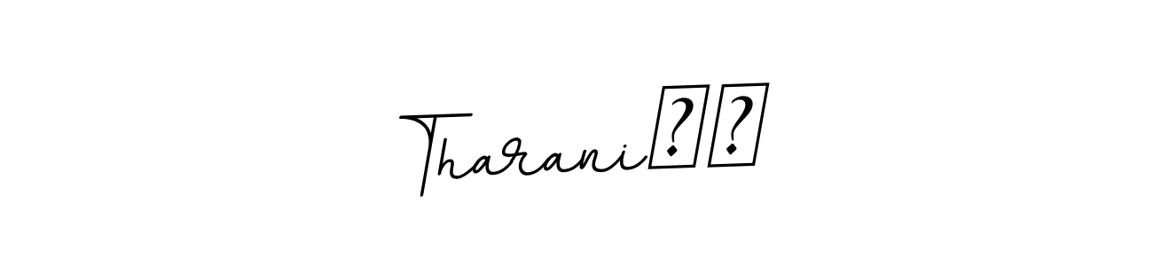 Make a beautiful signature design for name Tharani❤️. With this signature (BallpointsItalic-DORy9) style, you can create a handwritten signature for free. Tharani❤️ signature style 11 images and pictures png