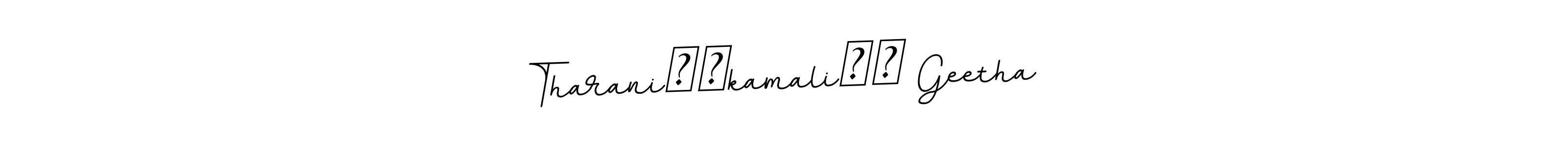 It looks lik you need a new signature style for name Tharani❤️kamali❤️ Geetha. Design unique handwritten (BallpointsItalic-DORy9) signature with our free signature maker in just a few clicks. Tharani❤️kamali❤️ Geetha signature style 11 images and pictures png