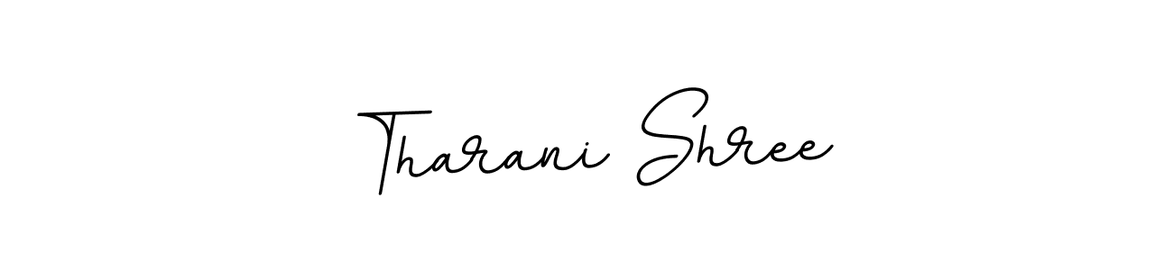 The best way (BallpointsItalic-DORy9) to make a short signature is to pick only two or three words in your name. The name Tharani Shree include a total of six letters. For converting this name. Tharani Shree signature style 11 images and pictures png