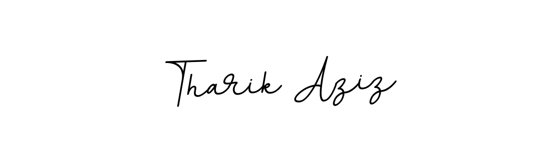 This is the best signature style for the Tharik Aziz name. Also you like these signature font (BallpointsItalic-DORy9). Mix name signature. Tharik Aziz signature style 11 images and pictures png