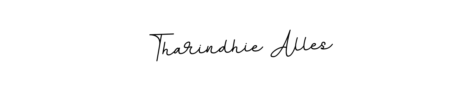 How to make Tharindhie Alles name signature. Use BallpointsItalic-DORy9 style for creating short signs online. This is the latest handwritten sign. Tharindhie Alles signature style 11 images and pictures png