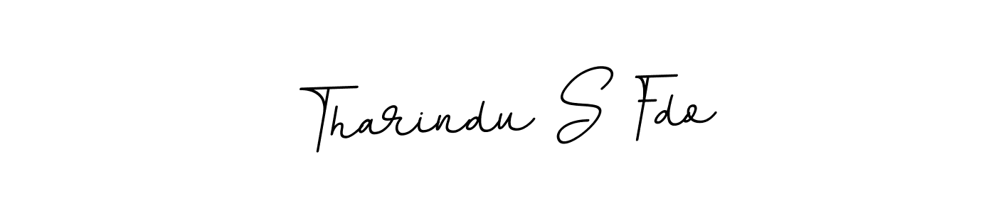 Use a signature maker to create a handwritten signature online. With this signature software, you can design (BallpointsItalic-DORy9) your own signature for name Tharindu S Fdo. Tharindu S Fdo signature style 11 images and pictures png
