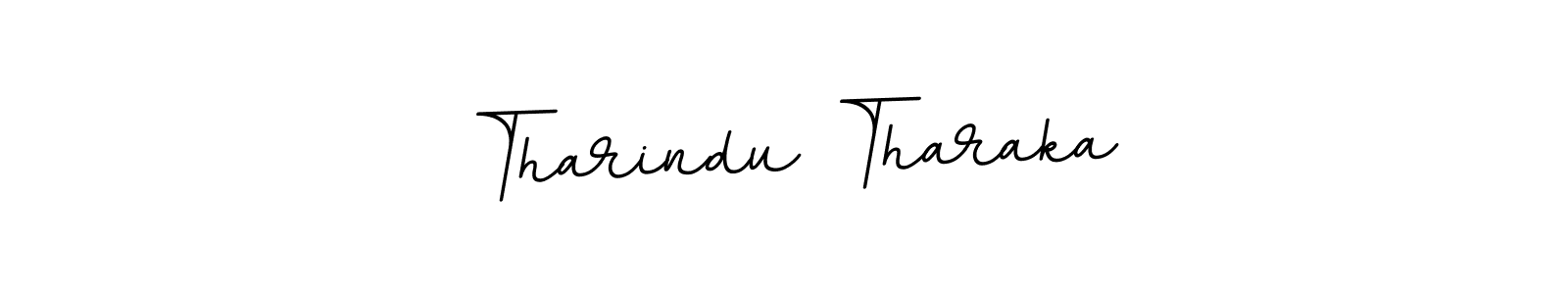 Design your own signature with our free online signature maker. With this signature software, you can create a handwritten (BallpointsItalic-DORy9) signature for name Tharindu Tharaka. Tharindu Tharaka signature style 11 images and pictures png