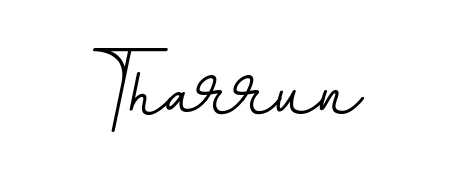 Create an unforgettable impression when signing with Tharrun name styled in BallpointsItalic-DORy9 typography. 100% free online generator. Tharrun signature style 11 images and pictures png