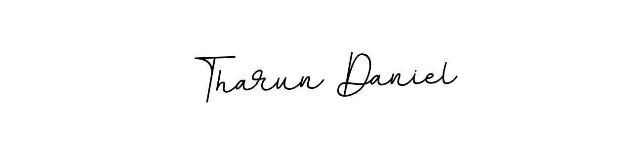 It looks lik you need a new signature style for name Tharun Daniel. Design unique handwritten (BallpointsItalic-DORy9) signature with our free signature maker in just a few clicks. Tharun Daniel signature style 11 images and pictures png
