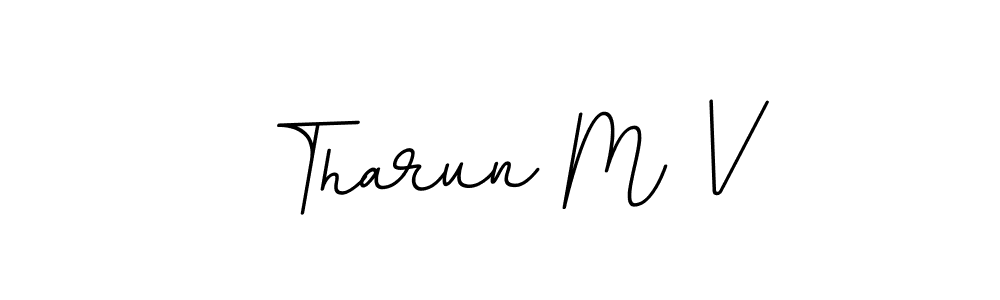 Similarly BallpointsItalic-DORy9 is the best handwritten signature design. Signature creator online .You can use it as an online autograph creator for name Tharun M V. Tharun M V signature style 11 images and pictures png
