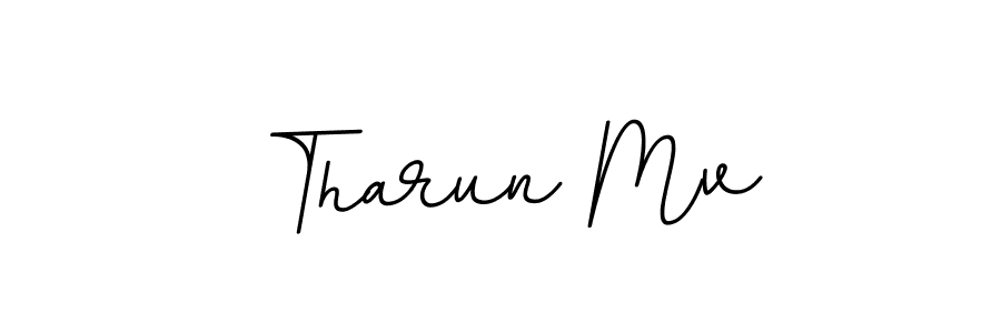 Similarly BallpointsItalic-DORy9 is the best handwritten signature design. Signature creator online .You can use it as an online autograph creator for name Tharun Mv. Tharun Mv signature style 11 images and pictures png