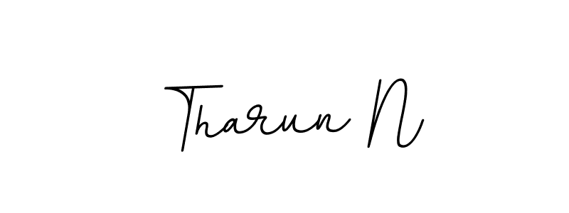It looks lik you need a new signature style for name Tharun N. Design unique handwritten (BallpointsItalic-DORy9) signature with our free signature maker in just a few clicks. Tharun N signature style 11 images and pictures png