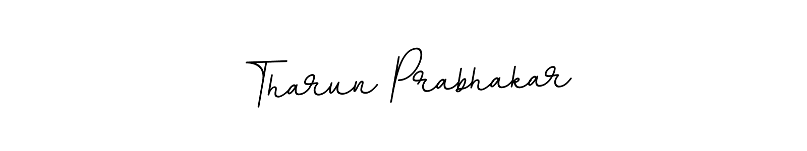 Make a beautiful signature design for name Tharun Prabhakar. With this signature (BallpointsItalic-DORy9) style, you can create a handwritten signature for free. Tharun Prabhakar signature style 11 images and pictures png