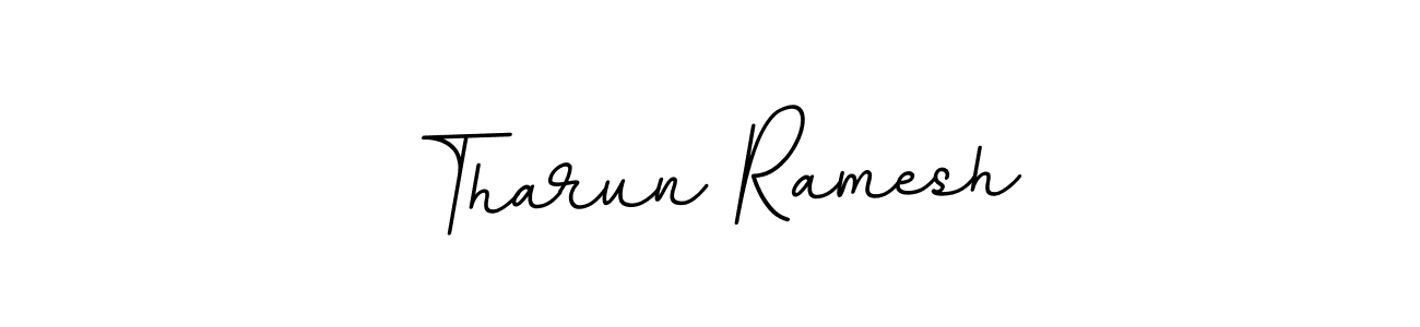 Design your own signature with our free online signature maker. With this signature software, you can create a handwritten (BallpointsItalic-DORy9) signature for name Tharun Ramesh. Tharun Ramesh signature style 11 images and pictures png