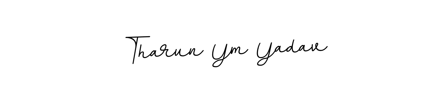 It looks lik you need a new signature style for name Tharun Ym Yadav. Design unique handwritten (BallpointsItalic-DORy9) signature with our free signature maker in just a few clicks. Tharun Ym Yadav signature style 11 images and pictures png