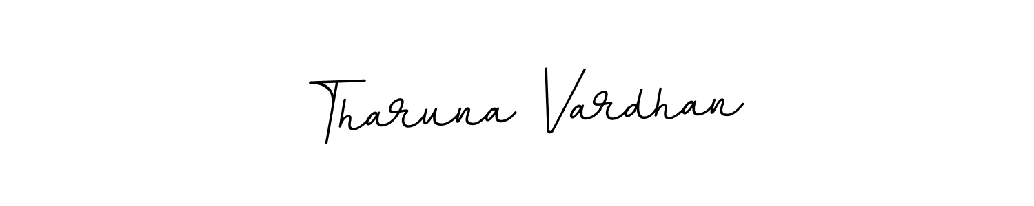 Design your own signature with our free online signature maker. With this signature software, you can create a handwritten (BallpointsItalic-DORy9) signature for name Tharuna Vardhan. Tharuna Vardhan signature style 11 images and pictures png