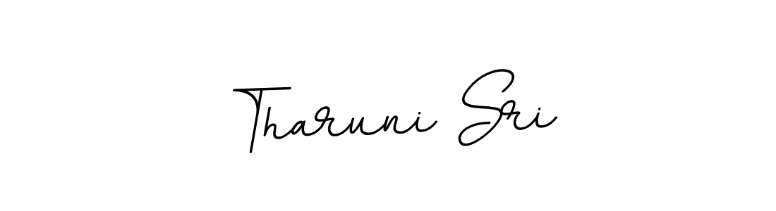 Make a beautiful signature design for name Tharuni Sri. With this signature (BallpointsItalic-DORy9) style, you can create a handwritten signature for free. Tharuni Sri signature style 11 images and pictures png