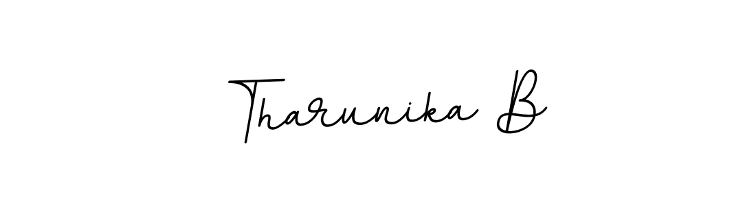 BallpointsItalic-DORy9 is a professional signature style that is perfect for those who want to add a touch of class to their signature. It is also a great choice for those who want to make their signature more unique. Get Tharunika B name to fancy signature for free. Tharunika B signature style 11 images and pictures png