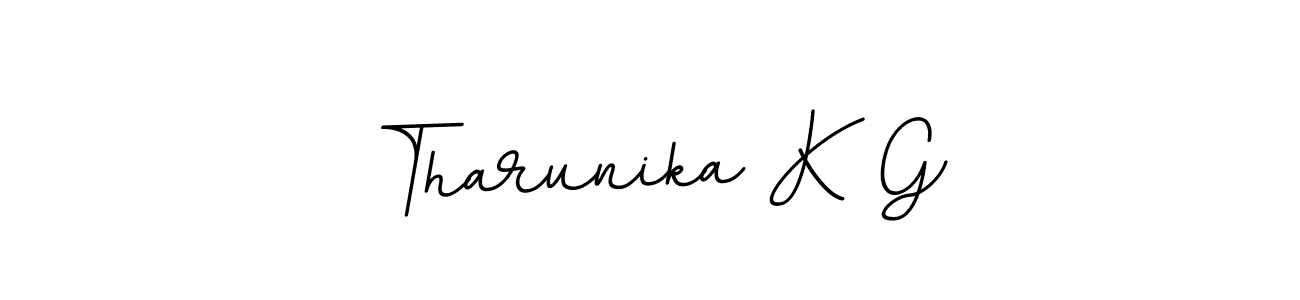 if you are searching for the best signature style for your name Tharunika K G. so please give up your signature search. here we have designed multiple signature styles  using BallpointsItalic-DORy9. Tharunika K G signature style 11 images and pictures png