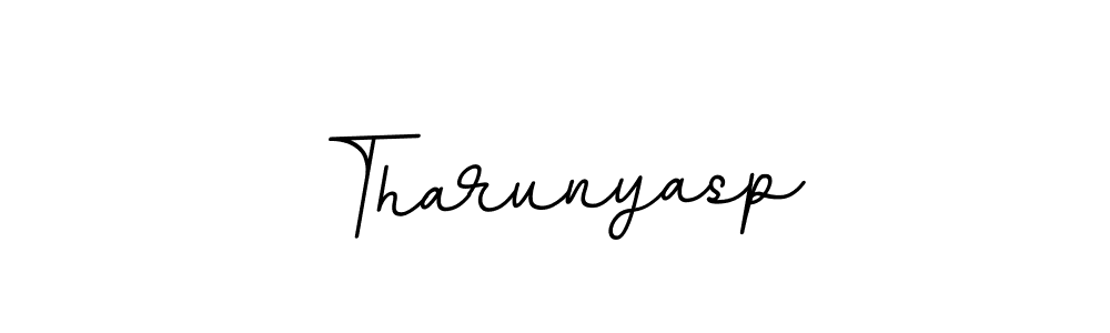 Make a beautiful signature design for name Tharunyasp. With this signature (BallpointsItalic-DORy9) style, you can create a handwritten signature for free. Tharunyasp signature style 11 images and pictures png