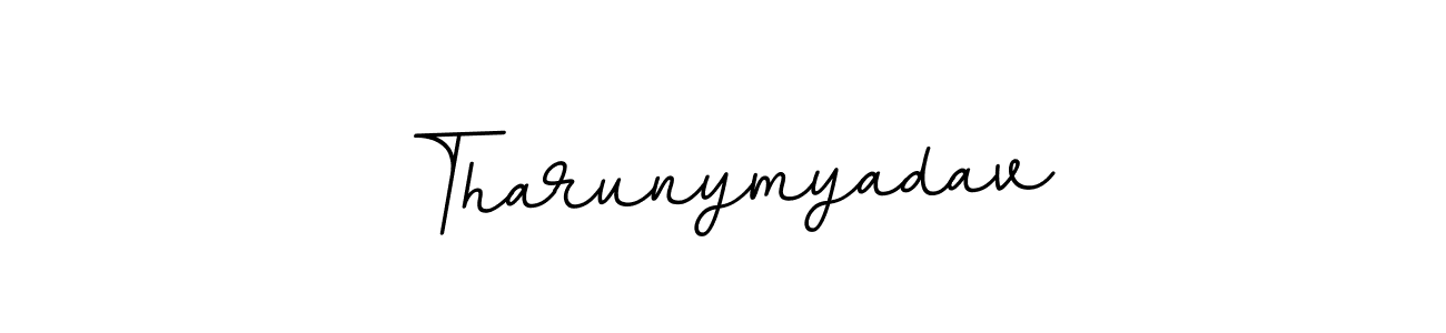 Tharunymyadav stylish signature style. Best Handwritten Sign (BallpointsItalic-DORy9) for my name. Handwritten Signature Collection Ideas for my name Tharunymyadav. Tharunymyadav signature style 11 images and pictures png