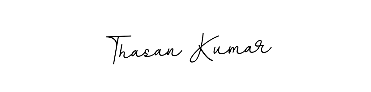 Design your own signature with our free online signature maker. With this signature software, you can create a handwritten (BallpointsItalic-DORy9) signature for name Thasan Kumar. Thasan Kumar signature style 11 images and pictures png
