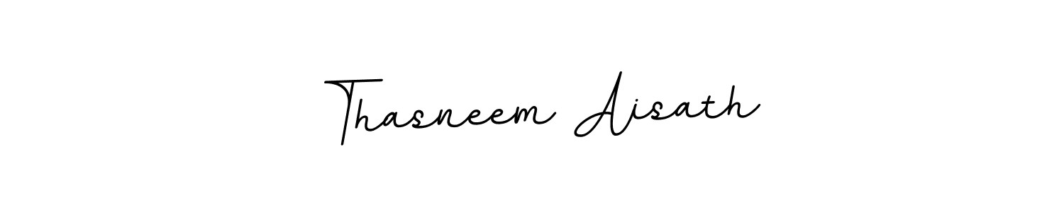 The best way (BallpointsItalic-DORy9) to make a short signature is to pick only two or three words in your name. The name Thasneem Aisath include a total of six letters. For converting this name. Thasneem Aisath signature style 11 images and pictures png