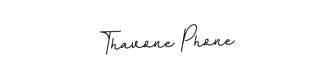 Use a signature maker to create a handwritten signature online. With this signature software, you can design (BallpointsItalic-DORy9) your own signature for name Thavone Phone. Thavone Phone signature style 11 images and pictures png