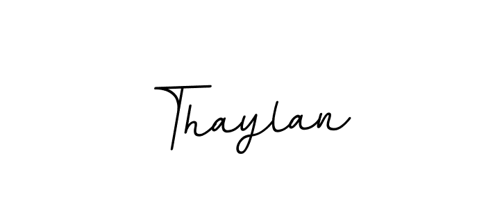 How to make Thaylan name signature. Use BallpointsItalic-DORy9 style for creating short signs online. This is the latest handwritten sign. Thaylan signature style 11 images and pictures png