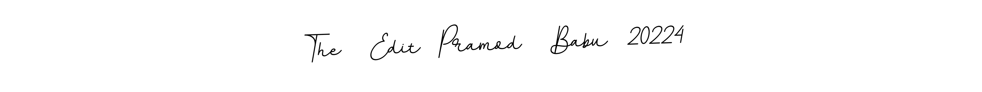 Create a beautiful signature design for name The   Edit  Pramod   Babu  20224. With this signature (BallpointsItalic-DORy9) fonts, you can make a handwritten signature for free. The   Edit  Pramod   Babu  20224 signature style 11 images and pictures png
