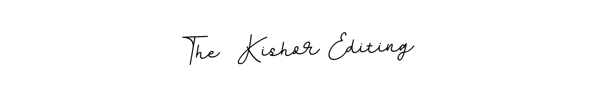 Design your own signature with our free online signature maker. With this signature software, you can create a handwritten (BallpointsItalic-DORy9) signature for name The  Kishor Editing. The  Kishor Editing signature style 11 images and pictures png