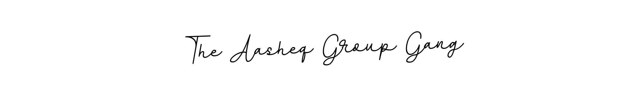 Make a beautiful signature design for name The Aasheq Group Gang. With this signature (BallpointsItalic-DORy9) style, you can create a handwritten signature for free. The Aasheq Group Gang signature style 11 images and pictures png