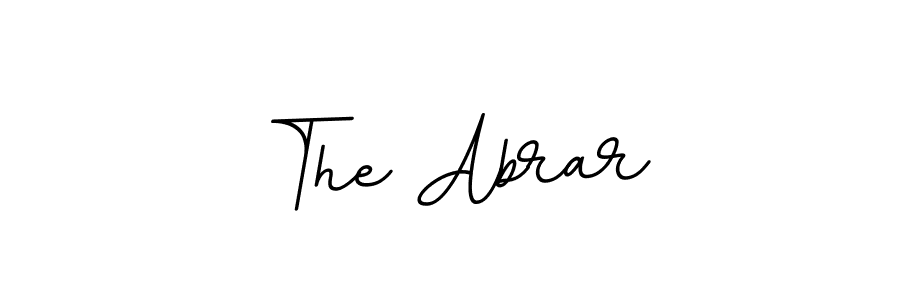 How to make The Abrar signature? BallpointsItalic-DORy9 is a professional autograph style. Create handwritten signature for The Abrar name. The Abrar signature style 11 images and pictures png