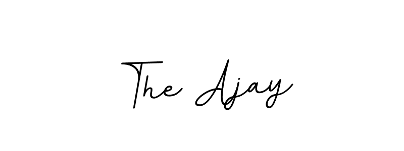 The best way (BallpointsItalic-DORy9) to make a short signature is to pick only two or three words in your name. The name The Ajay include a total of six letters. For converting this name. The Ajay signature style 11 images and pictures png